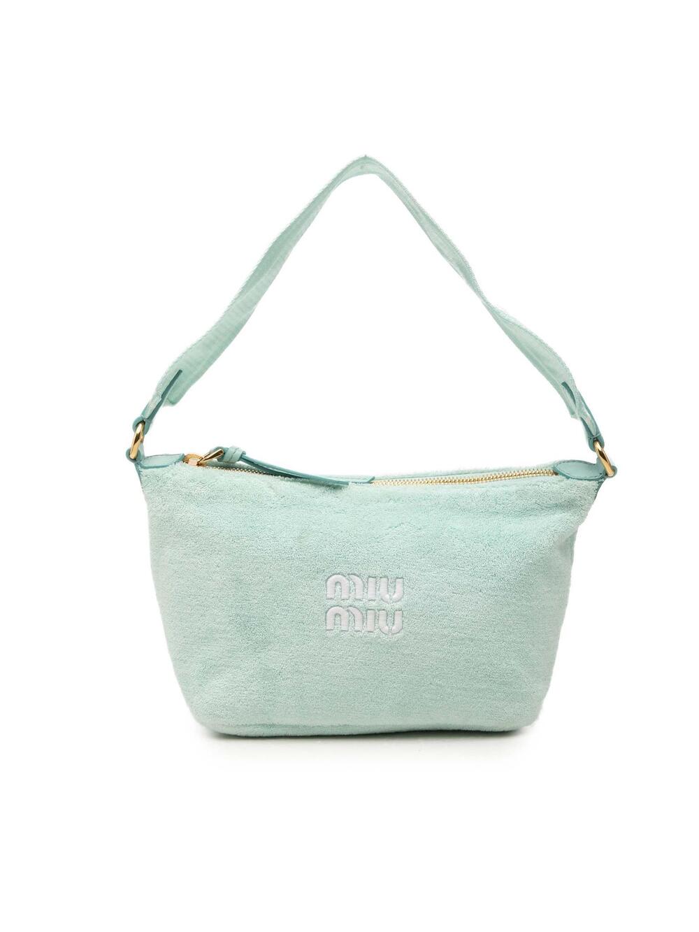 Miu Terry Cloth Logo Handbag #323008M60B